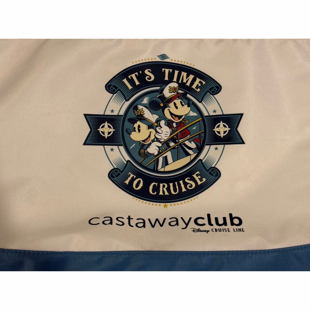 Disney Cruise Line Castaway Club Mickey Minnie Cruise Tote Bag- 25th anniversary - Picture 2 of 5